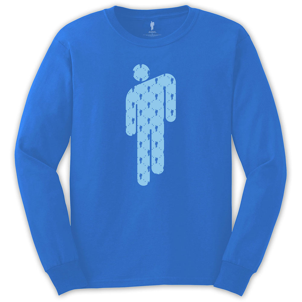 Tričko s dlhým rukávom Billie Eilish - Manonman, Unisex,Modrá,M
