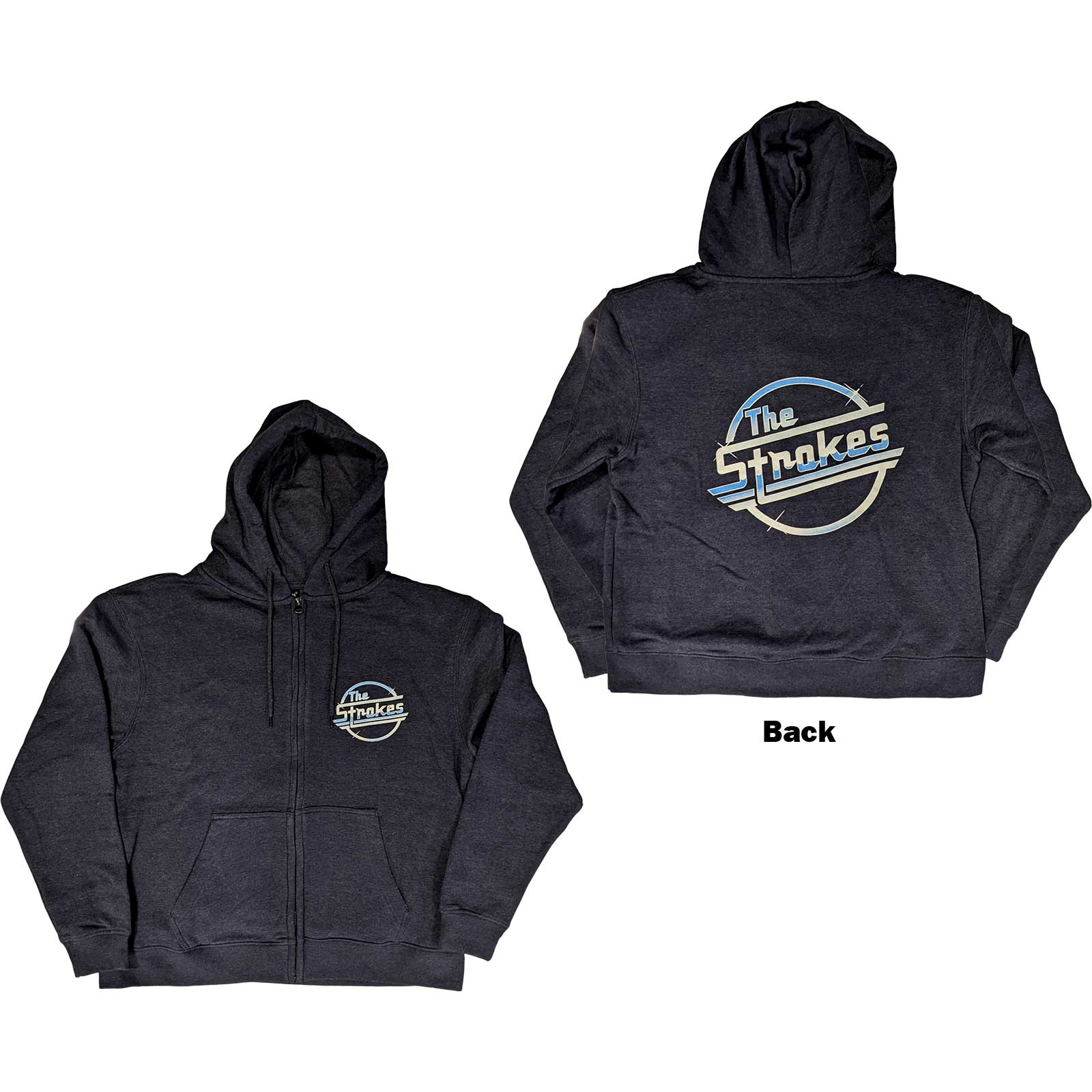 Mikina na zips The Strokes - OG Magna, Unisex,Modrá,XXL