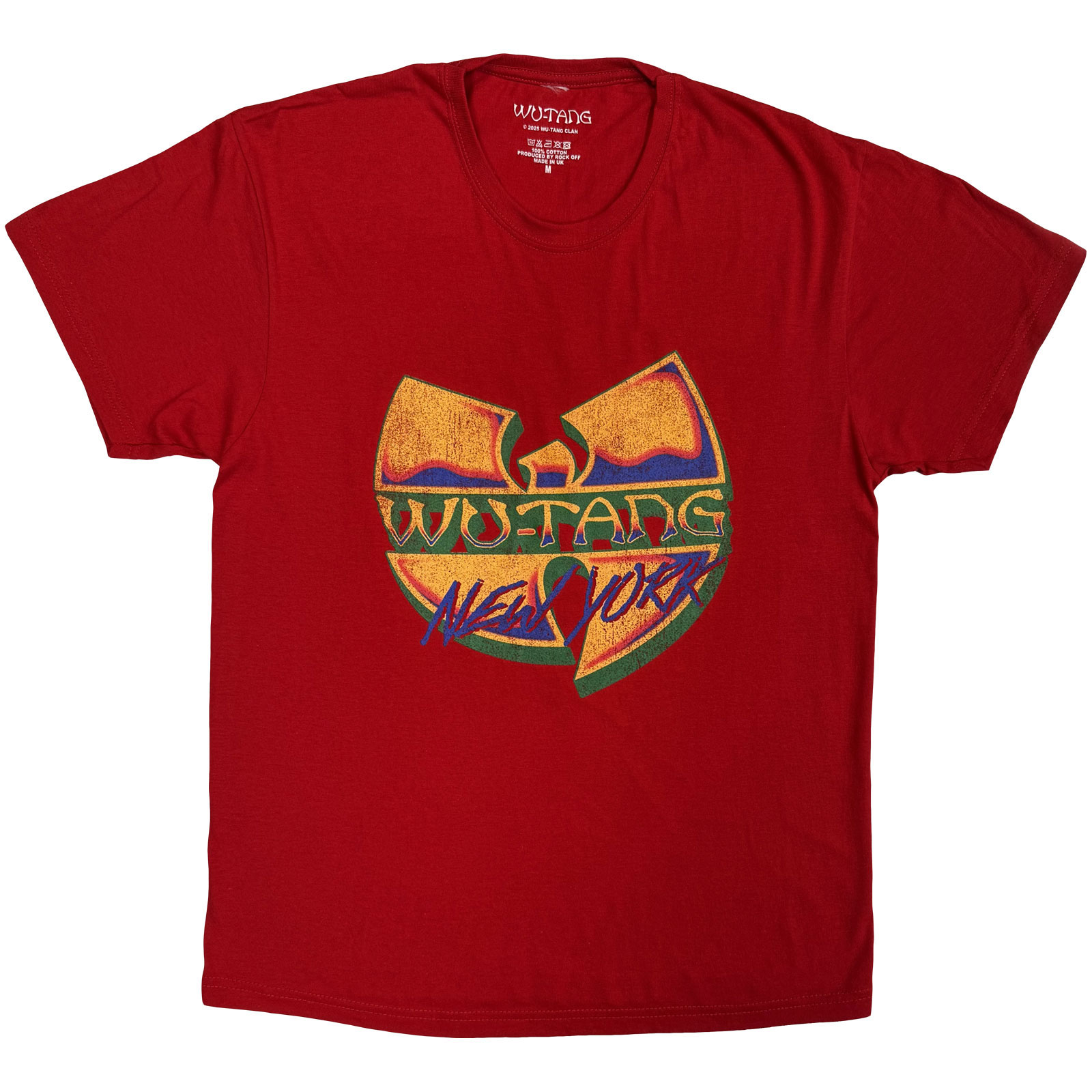 Tričko Wu-Tang Clan - New York V1, Unisex,Červená,XXL