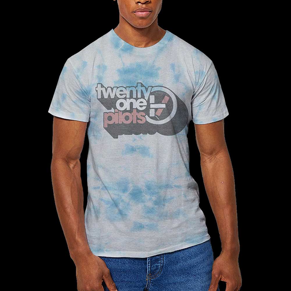 Tričko Twenty One Pilots - Vintage Block Holiday, Unisex,Modrá,XXL