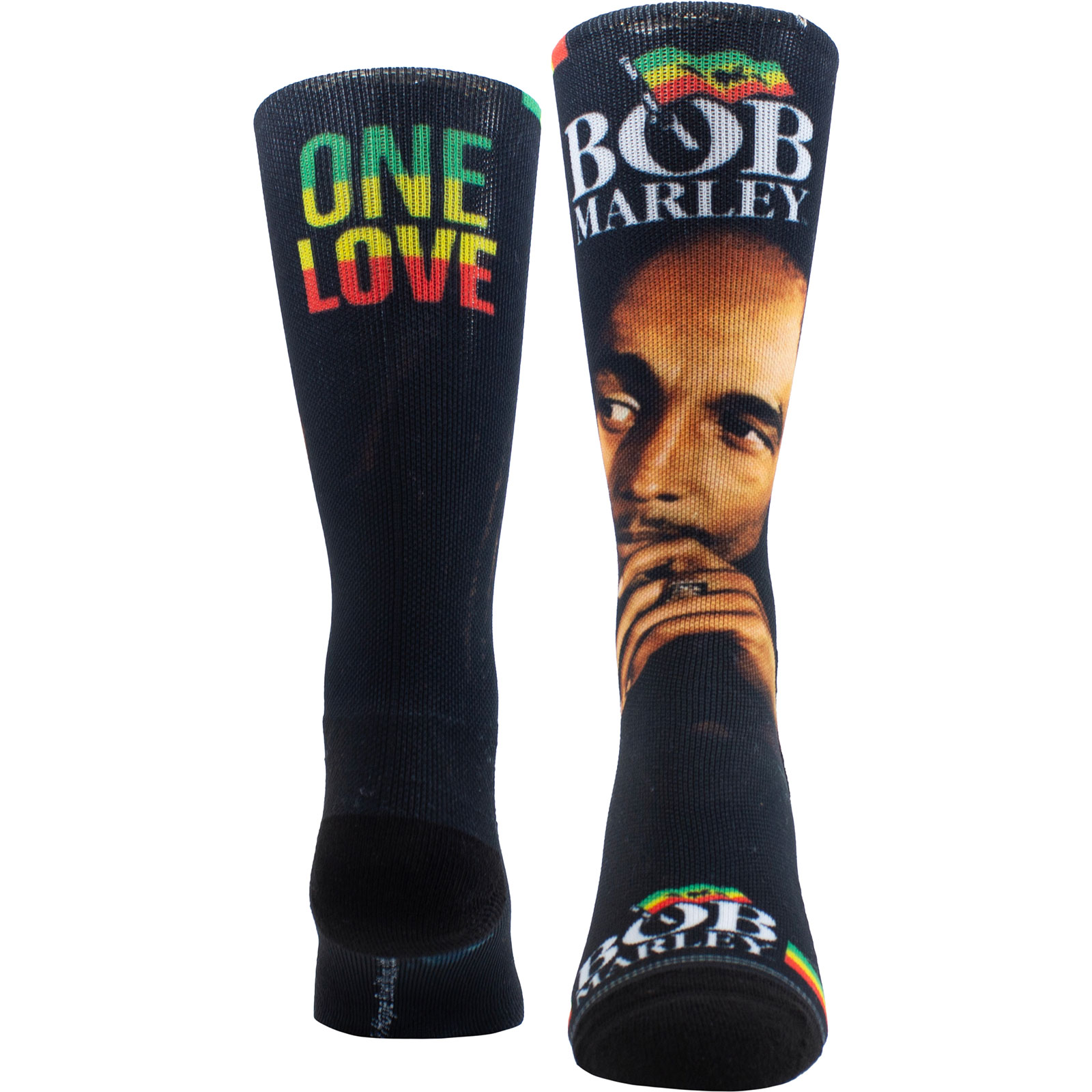 Ponožky Bob Marley - Unisex Crew Socks: One Love Sublimation (Black) (UK Size 6.5 - 11), Unisex,Čierna,Univerzálna