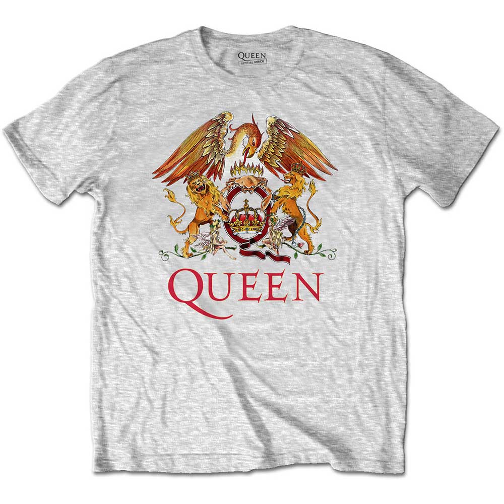 Tričko Queen - Classic Crest, Dieťa,Šedá,11 – 12 rokov