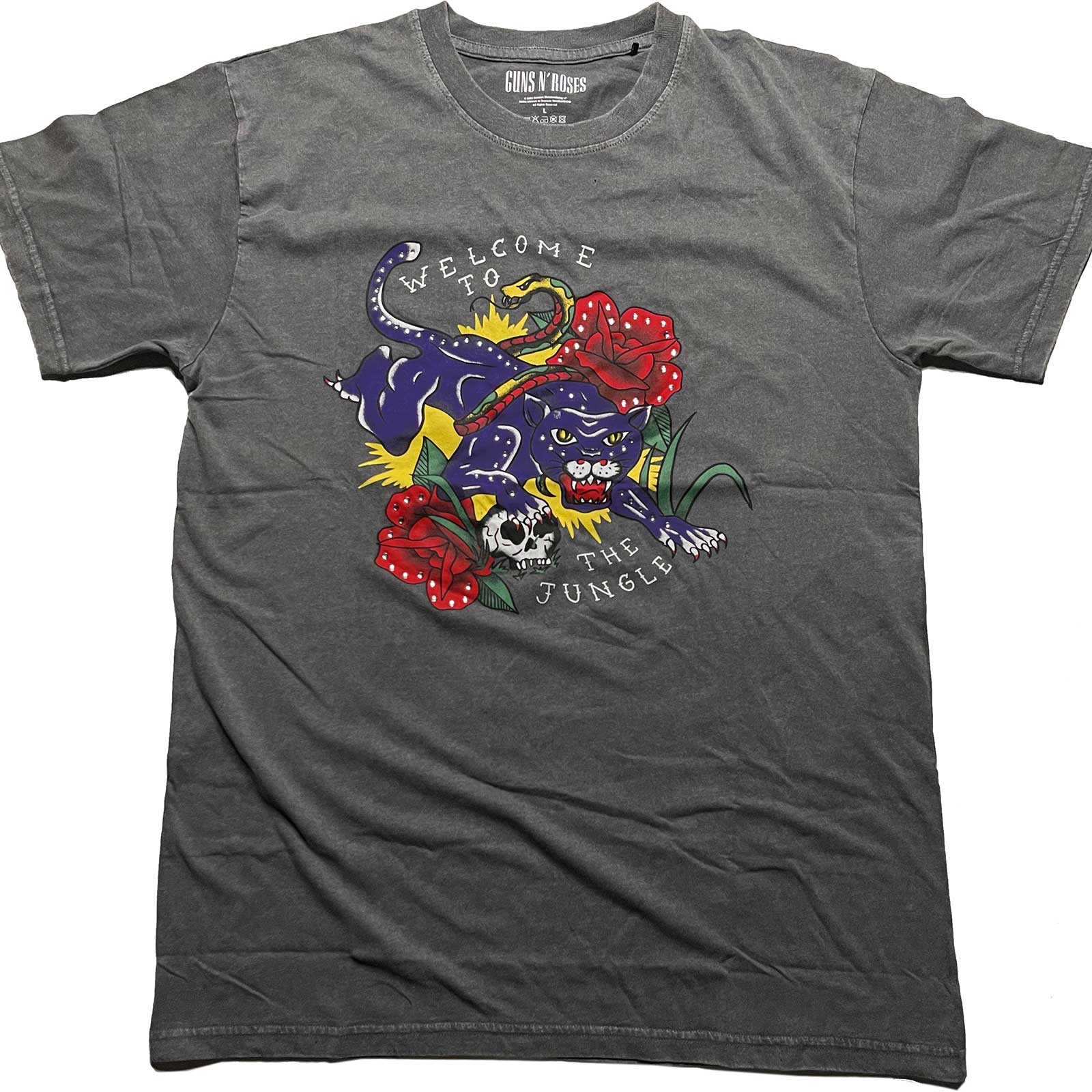 Tričko Guns N’ Roses - Welcome to the Jungle, Unisex,Šedá,XXL