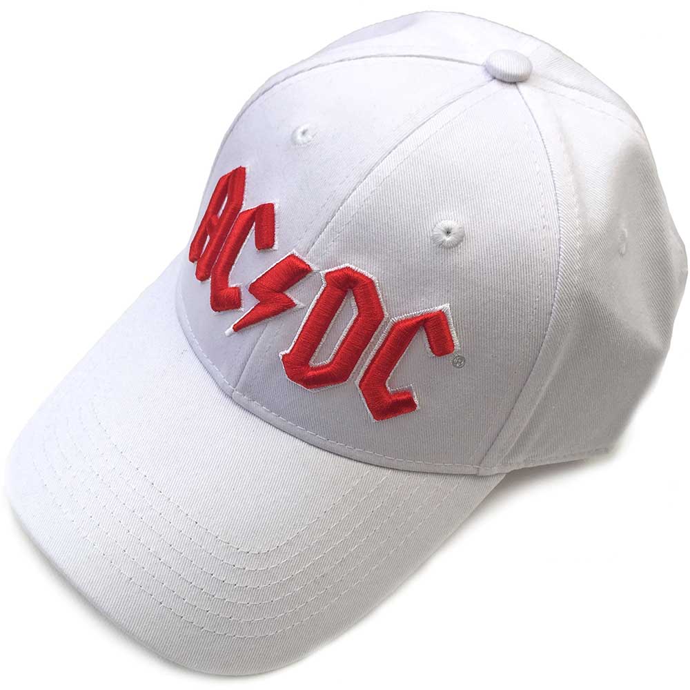 Šiltovka AC/DC - Red Logo, Unisex,Biela,Univerzálna