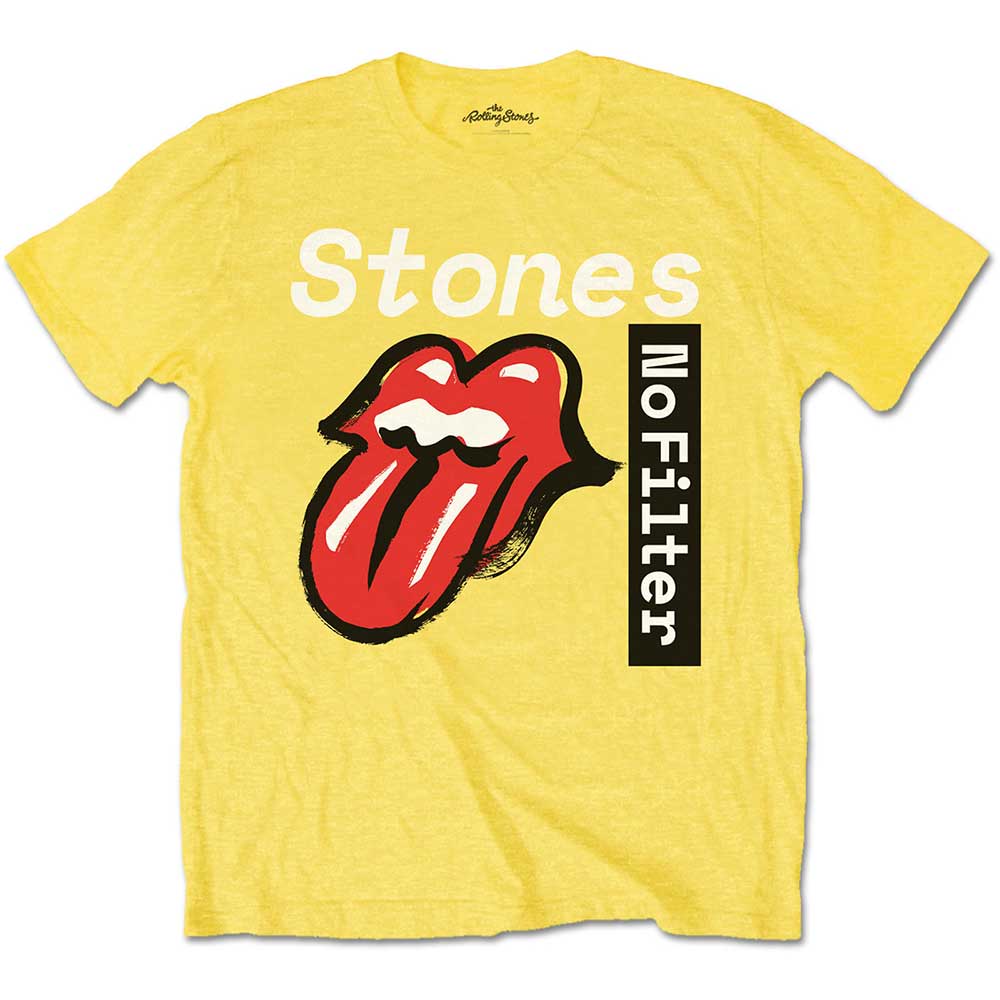 Tričko The Rolling Stones - No Filter Text, Dieťa,Žltá,12 – 14 rokov