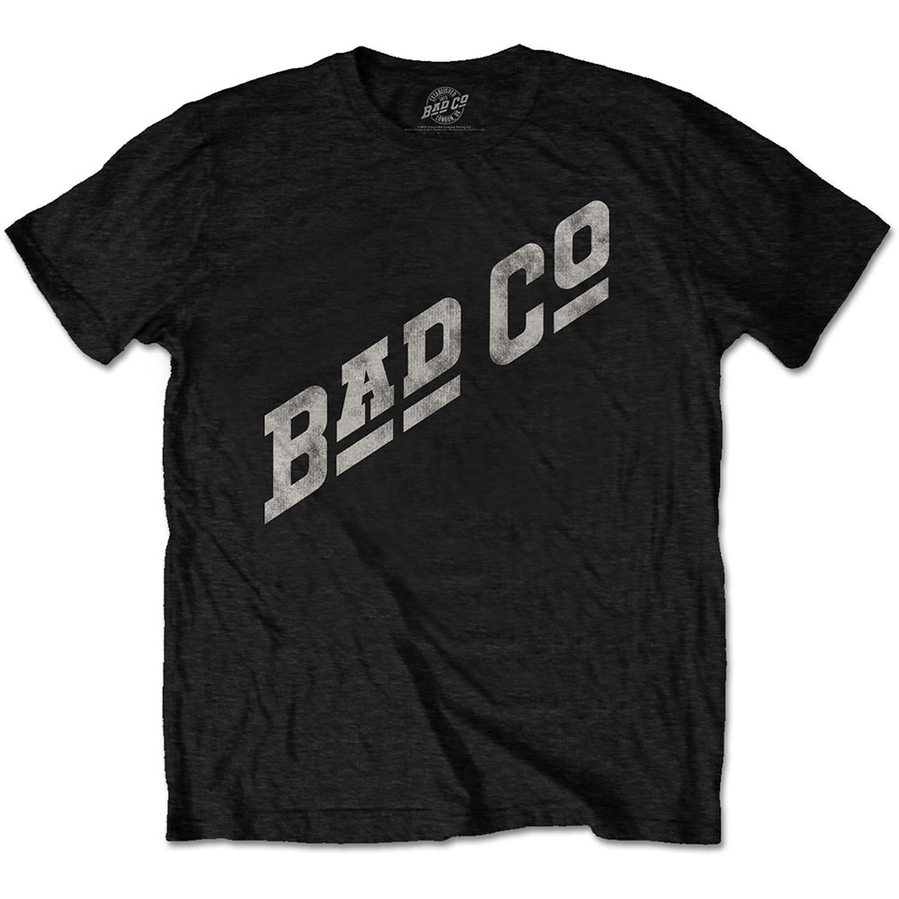 Tričko Bad Company - Slant Logo, Unisex,Čierna,XXL