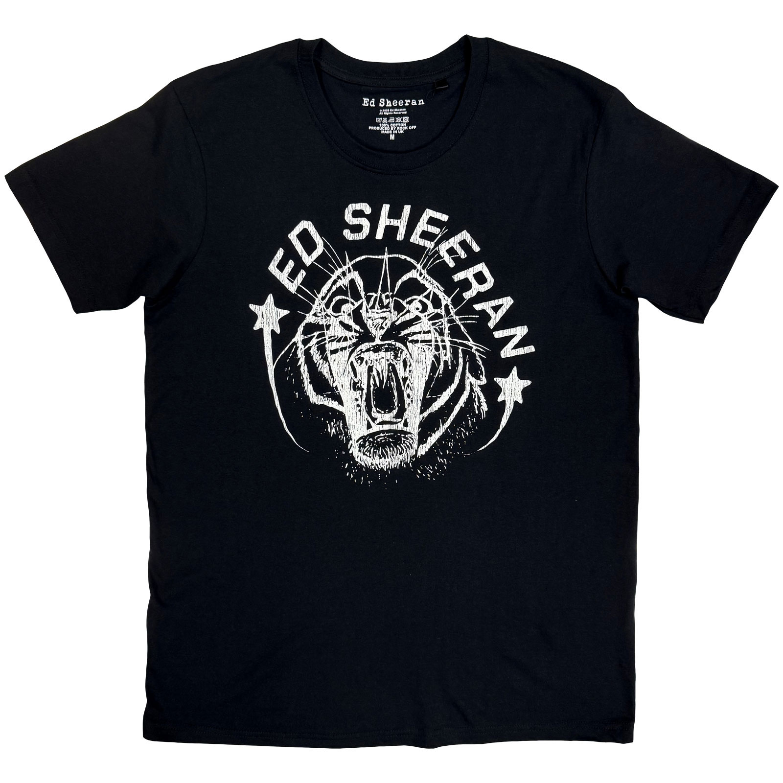 Tričko Ed Sheeran - Tiger, Unisex,Čierna,XXL