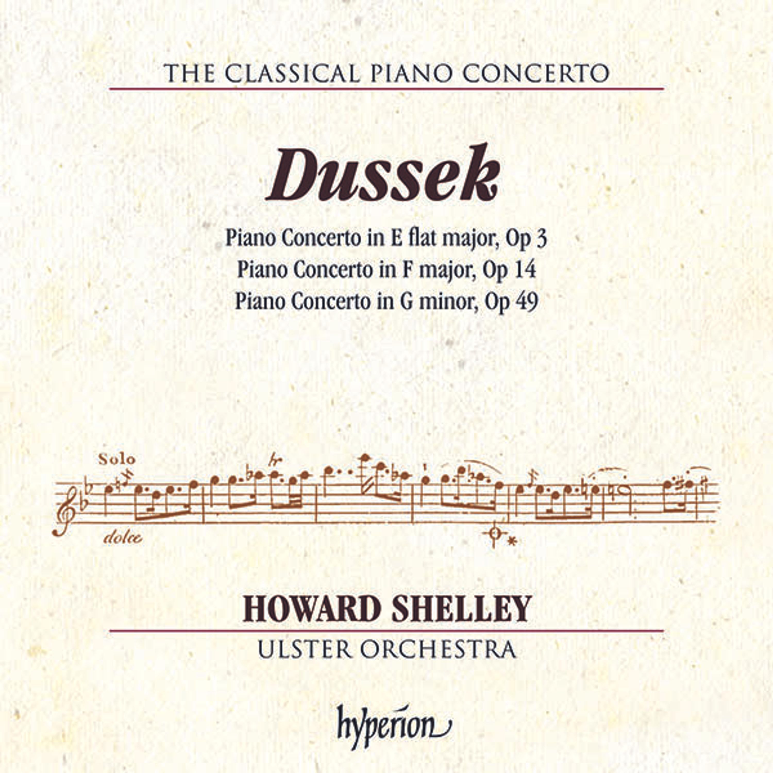 CD Howard Shelley - DUSSEK: PIANO CONCERTOS OP. 3, 14 & 49 (HYPERION C