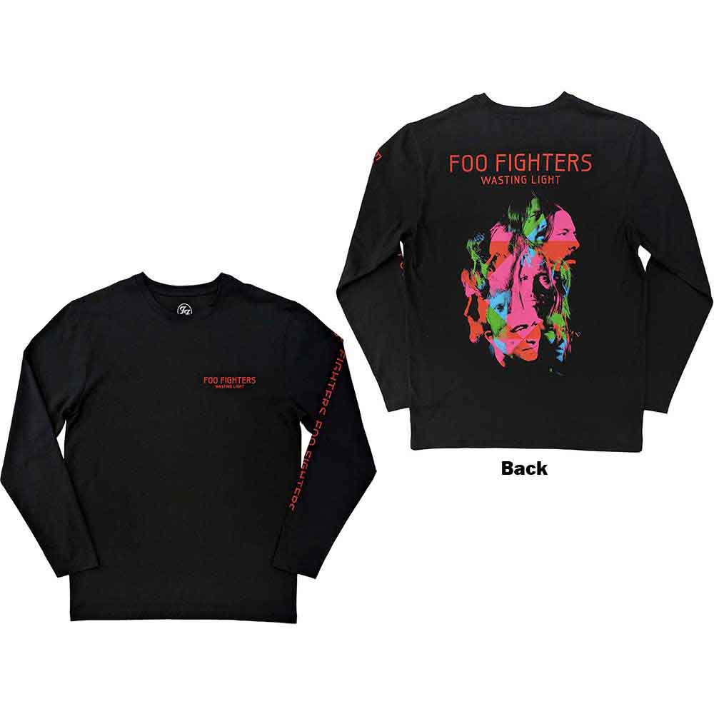 Tričko s dlhým rukávom Foo Fighters - Wasting Light, Unisex,Čierna,XXL