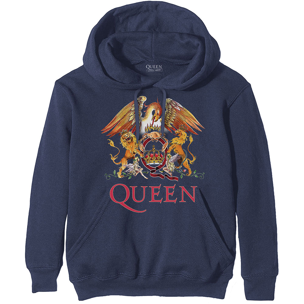 Mikina Queen - Classic Crest, Unisex,Modrá,XXL