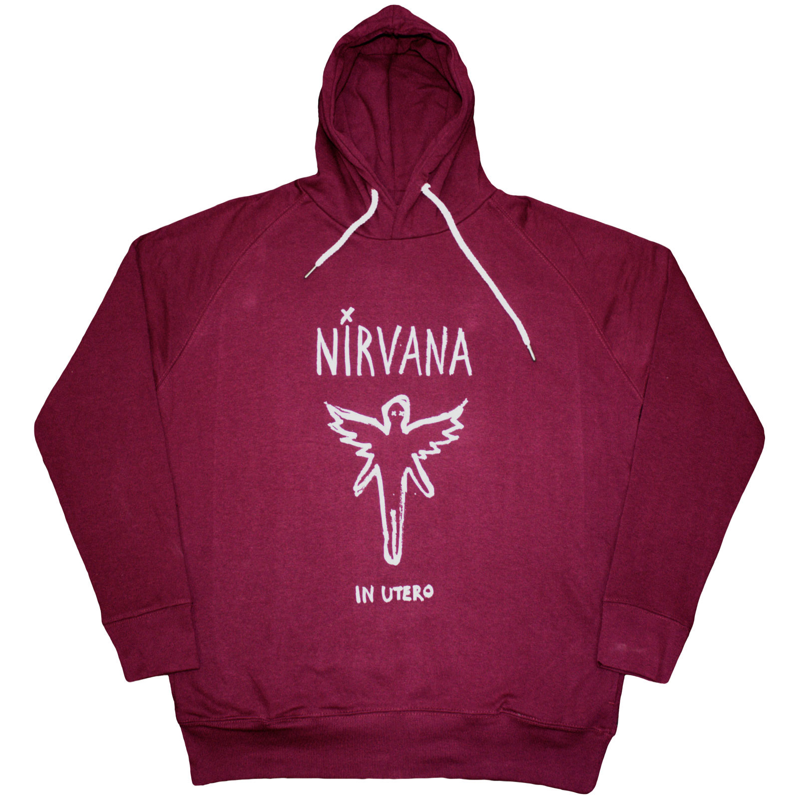 Mikina Nirvana - In Utero Outline, Unisex,Červená,3XL