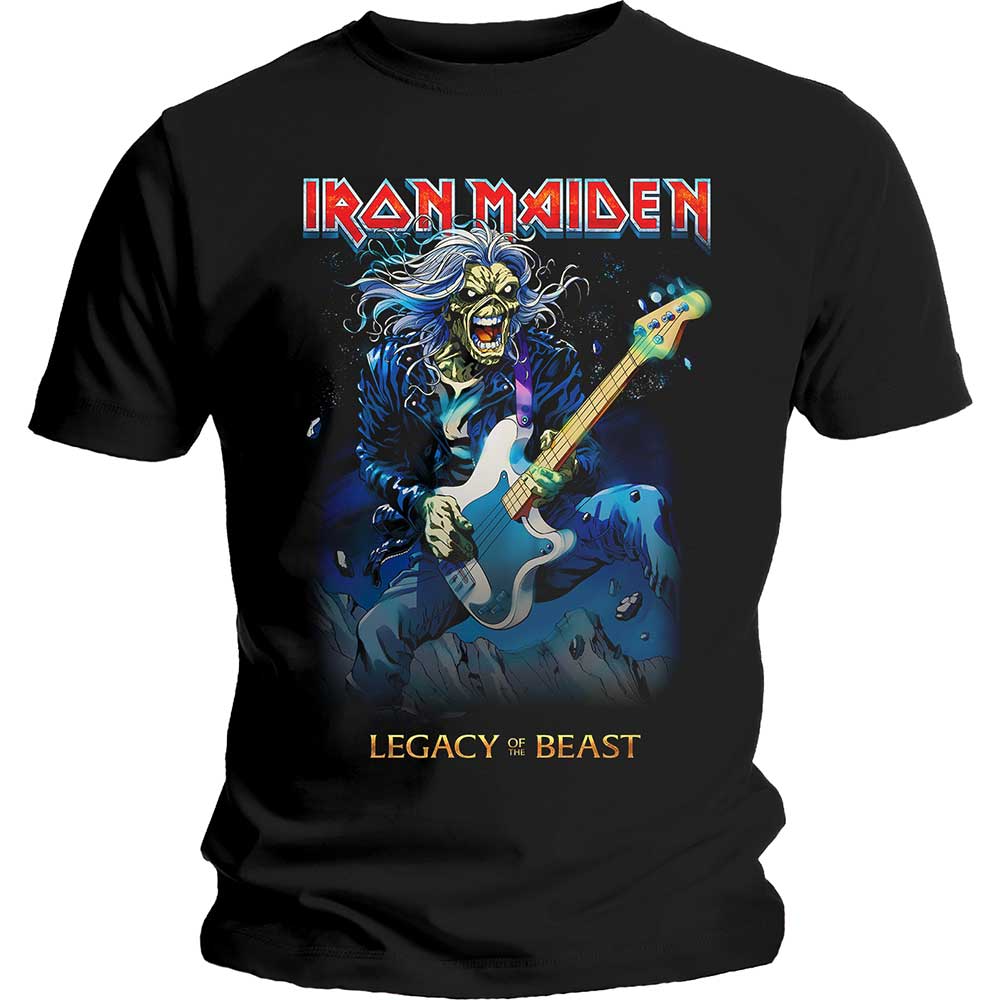 Tričko Iron Maiden - Eddie on Bass, Unisex,Čierna,XXL