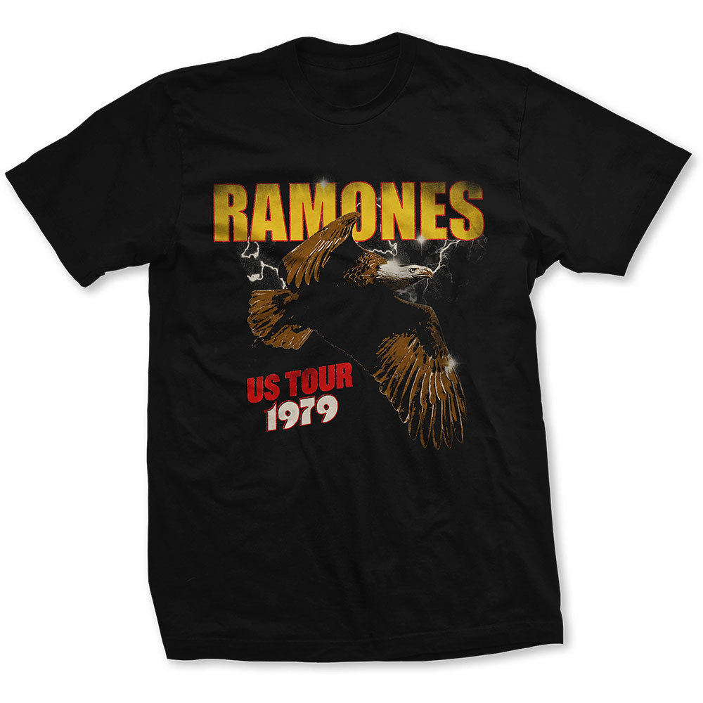 Tričko Ramones - Tour 1979, Unisex,Čierna,L