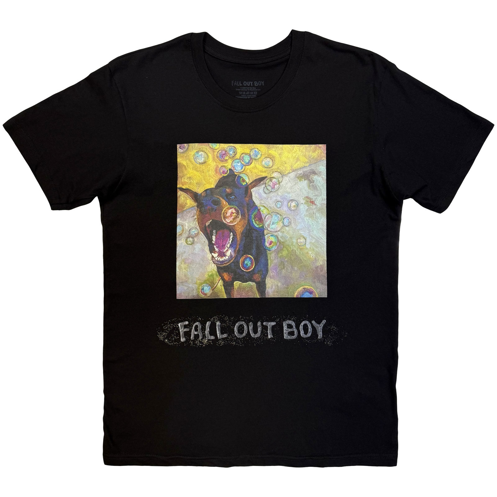 Tričko Fall Out Boy - Dog Painting, Unisex,Čierna,XXL