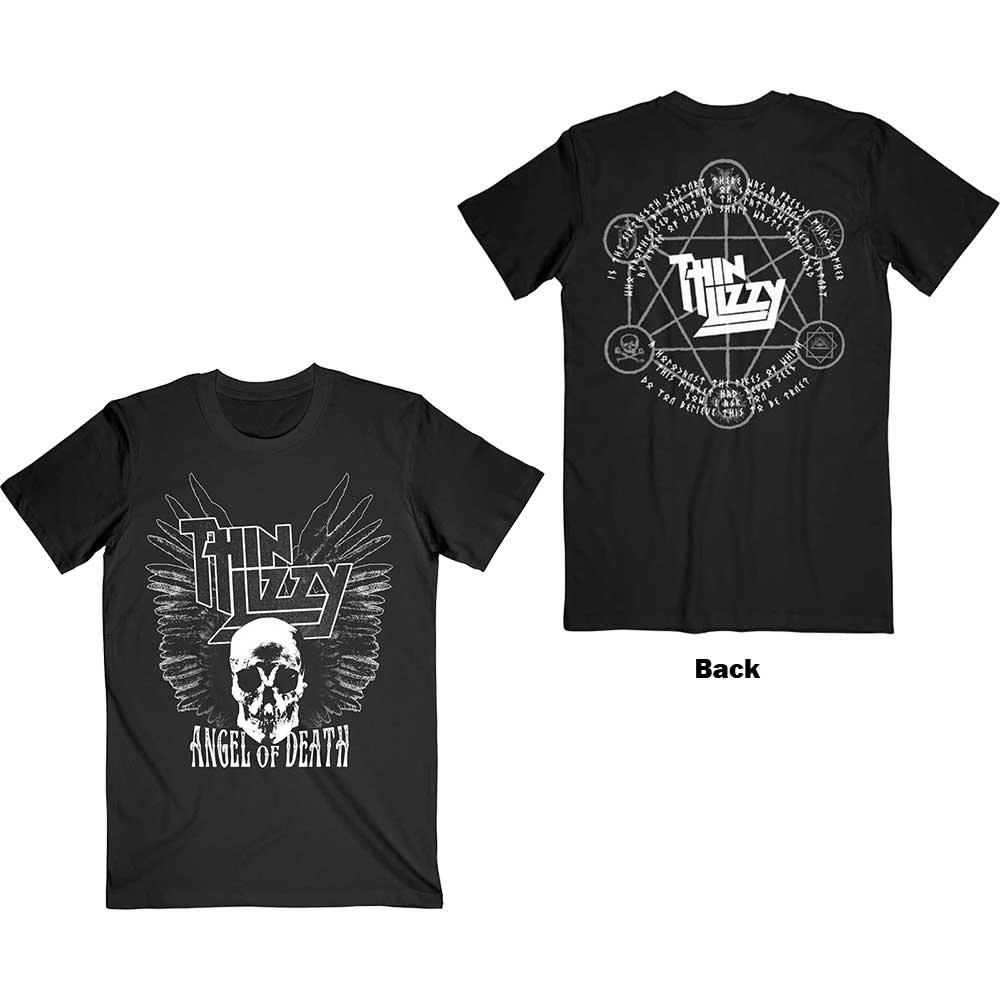 Tričko THIN LIZZY - Angel of Death, Unisex,Čierna,XXL
