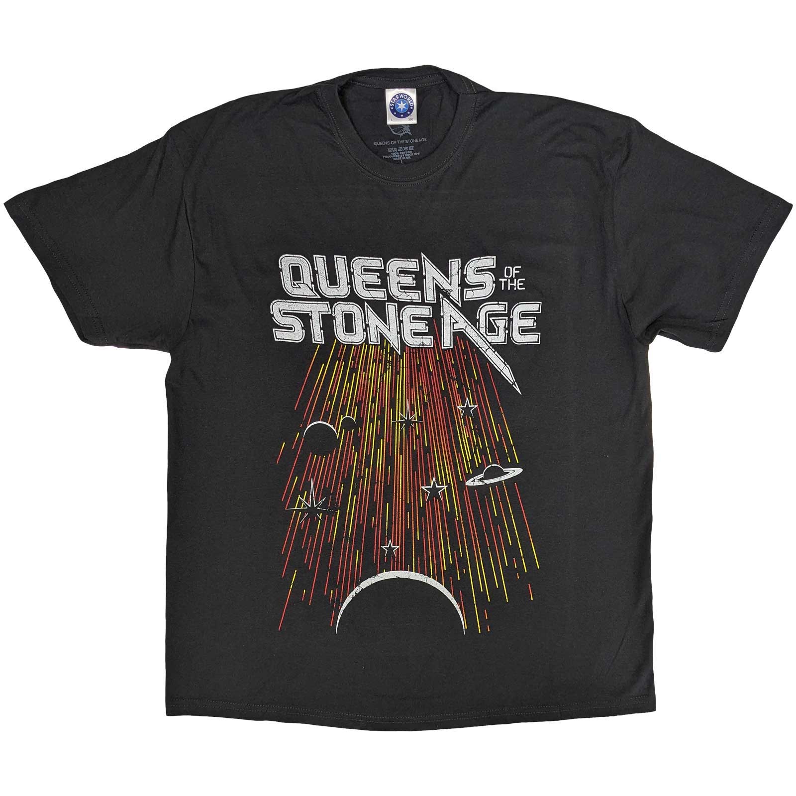 Tričko Queens of the Stone Age - Meteor Shower, Unisex,Šedá,XXL