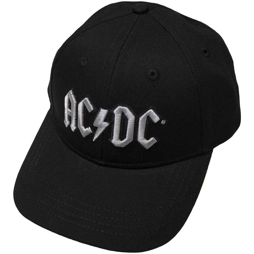 Šiltovka AC/DC - Silver Logo, Unisex,Čierna,Univerzálna