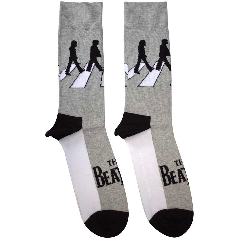 Ponožky The Beatles - Abbey Road Silhouettes, Unisex,Šedá,UK 4 - 7