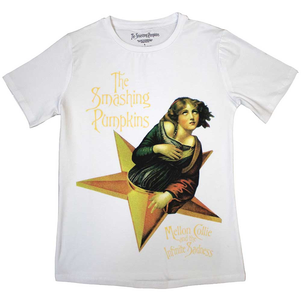 Tričko The Smashing Pumpkins - Mellon Collie, Žena,Biela,XXL