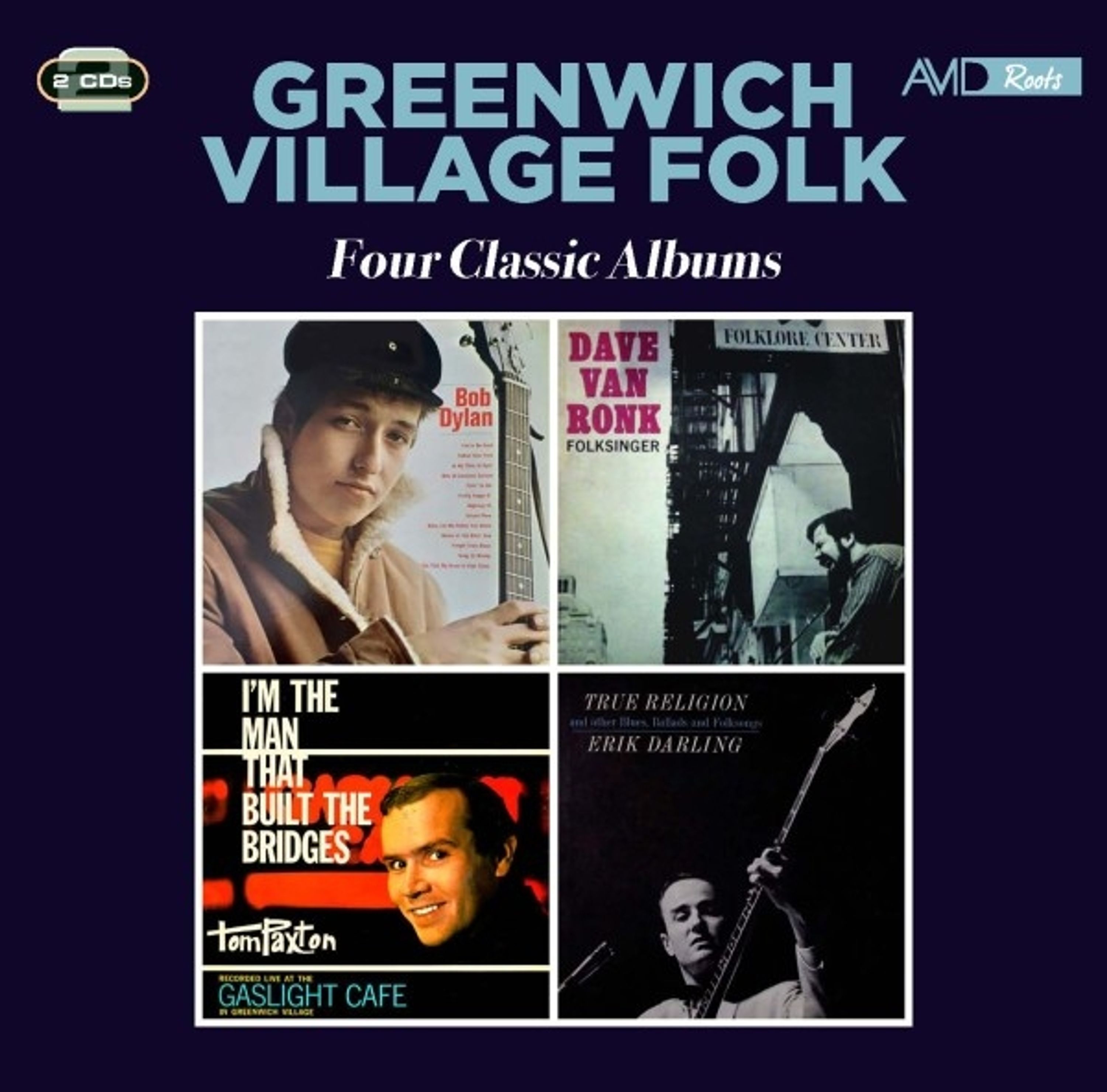 CD Bob Dylan - GREENWICH VILLAGE FOLK - FOUR CLASSIC ALBUMS