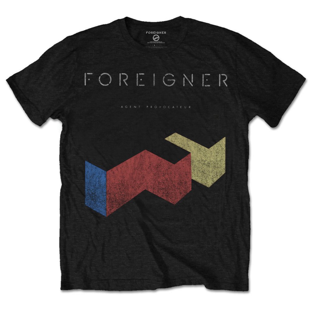 Tričko Foreigner - Vintage Agent Provocateur, Unisex,Čierna,S