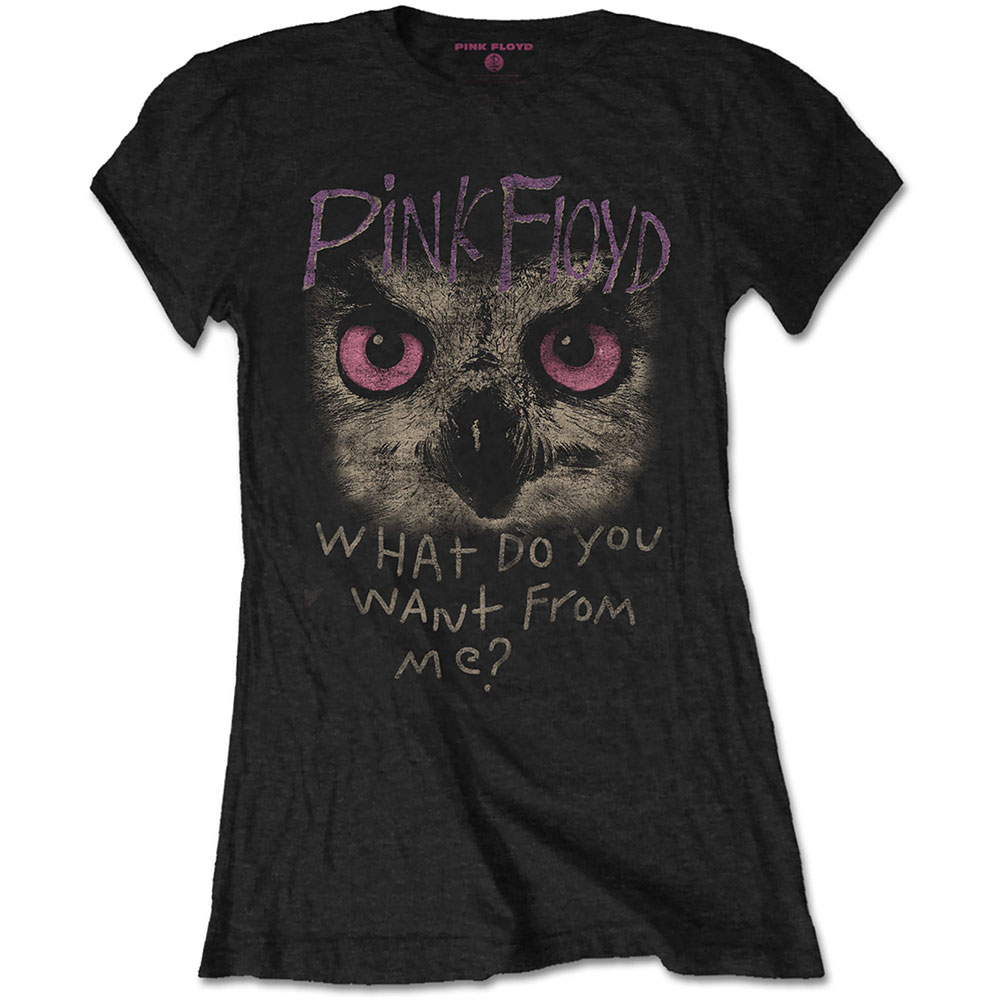 Tričko Pink Floyd - Owl - WDYWFM?, Žena,Čierna,XXL