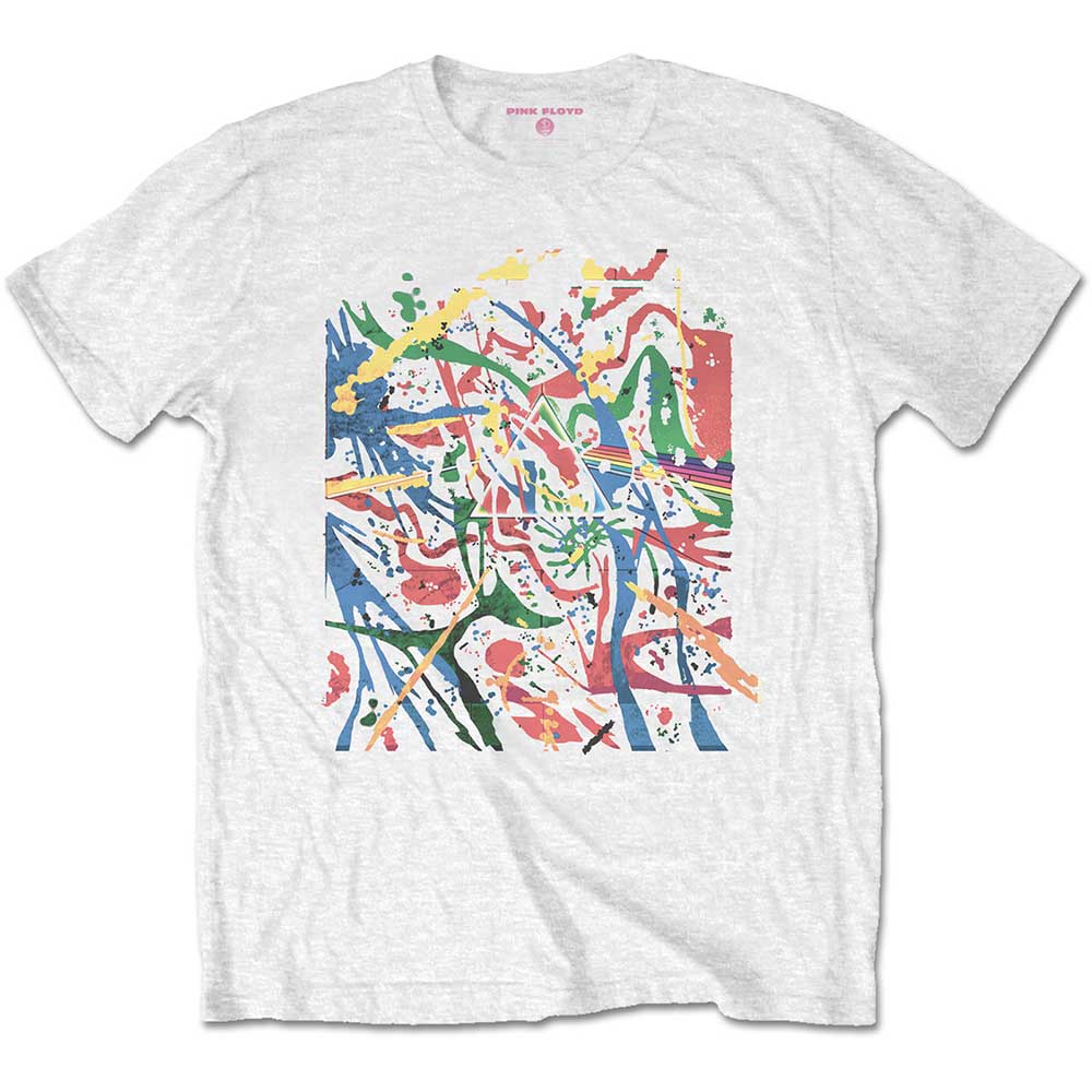 Tričko Pink Floyd - Pollock Prism, Unisex,Biela,XXL