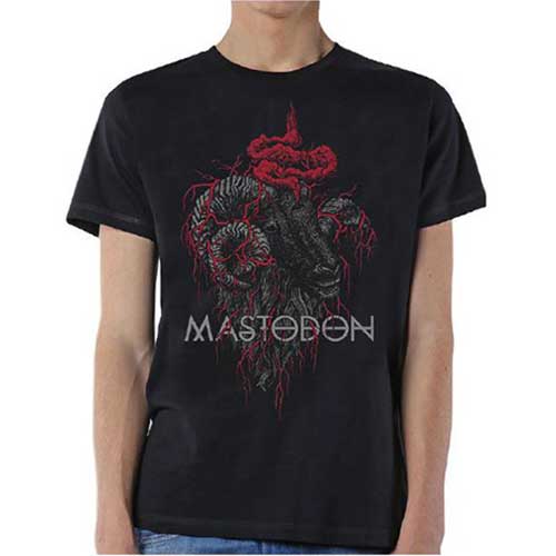 Tričko Mastodon - Rams Head Colour, Unisex,Čierna,XXL