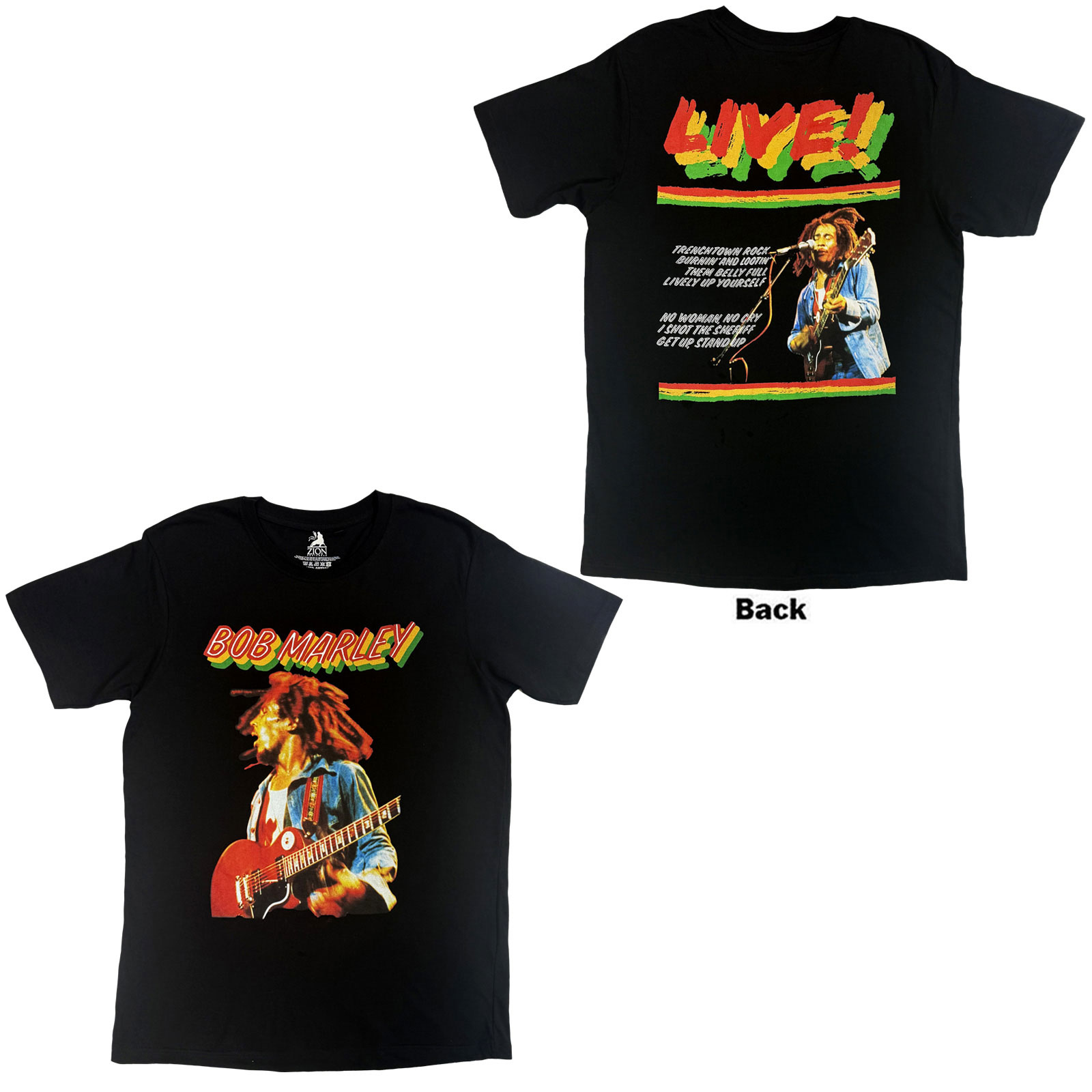 Tričko Bob Marley - Live Concert, Unisex,Čierna,XXL