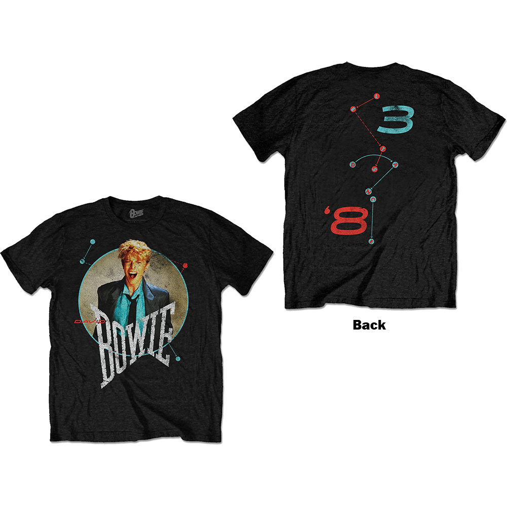Tričko David Bowie - Circle Scream, Unisex,Čierna,S
