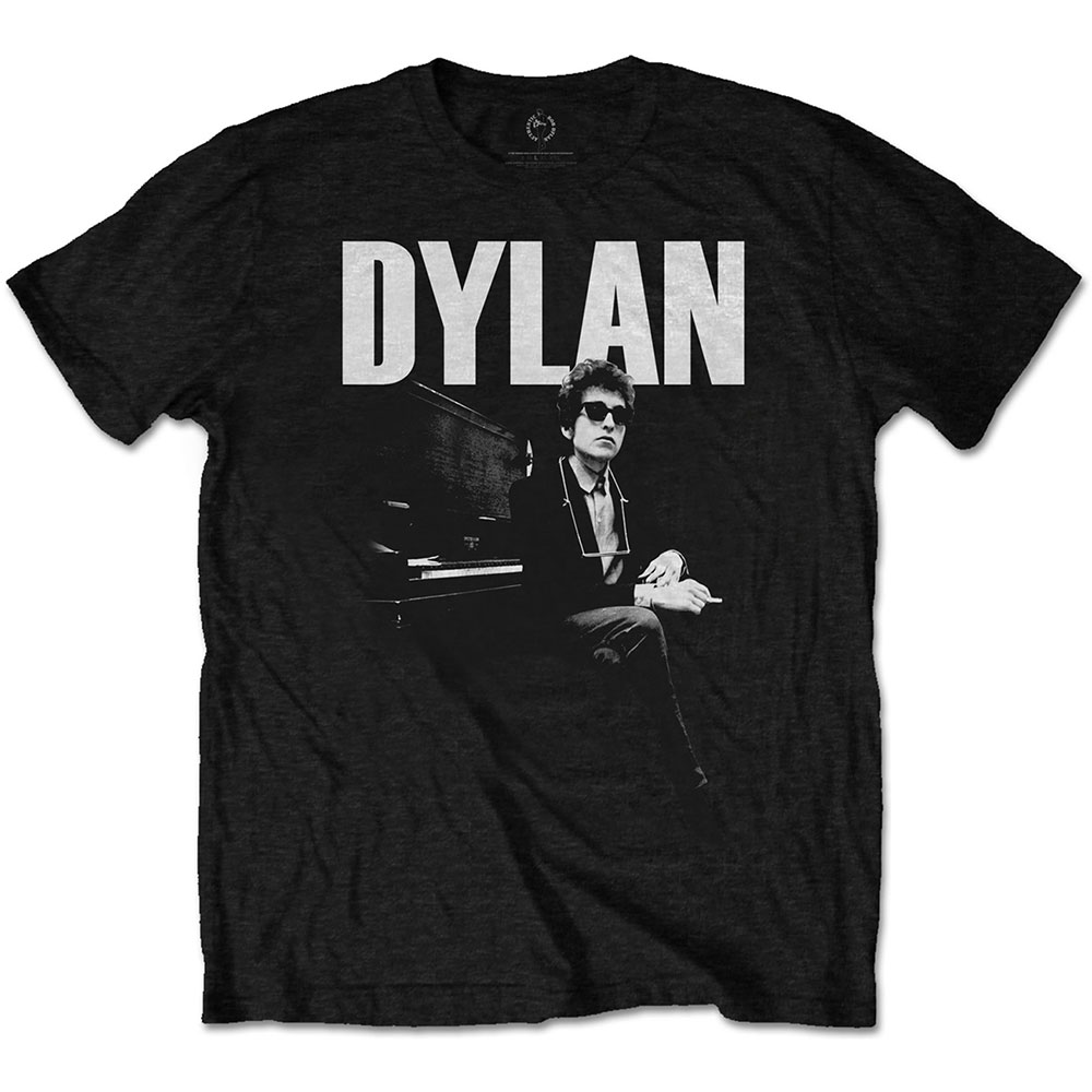 Tričko Bob Dylan - At Piano, Unisex,Čierna,XXL