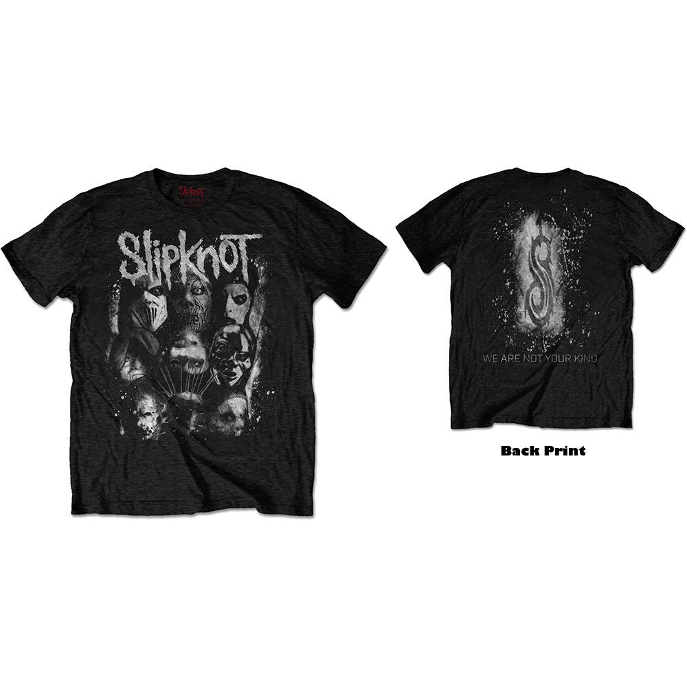 Tričko Slipknot - WANYK White Splatter, Unisex,Čierna,XXL