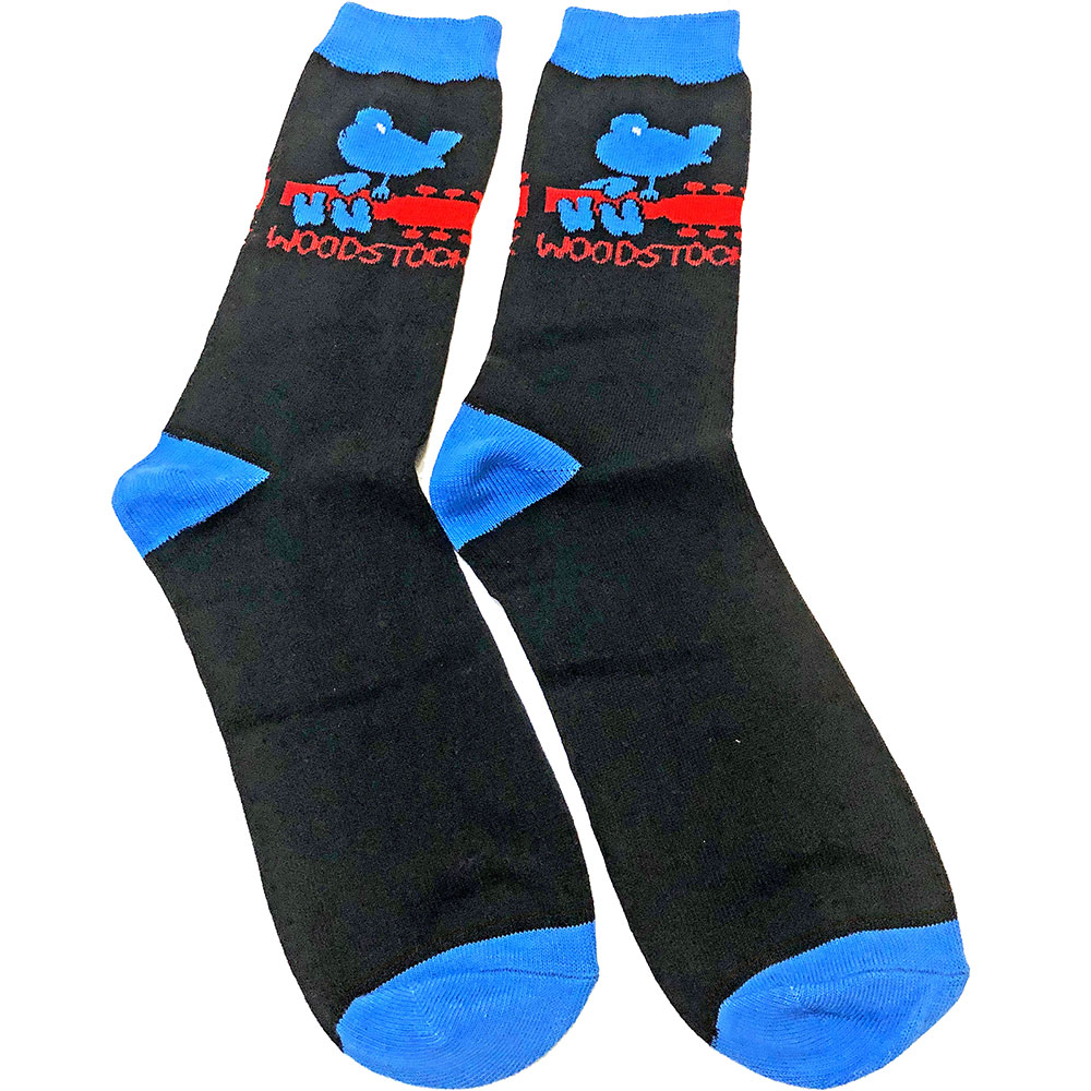 Ponožky Woodstock - Logo, Unisex,Čierna,UK 7 - 11