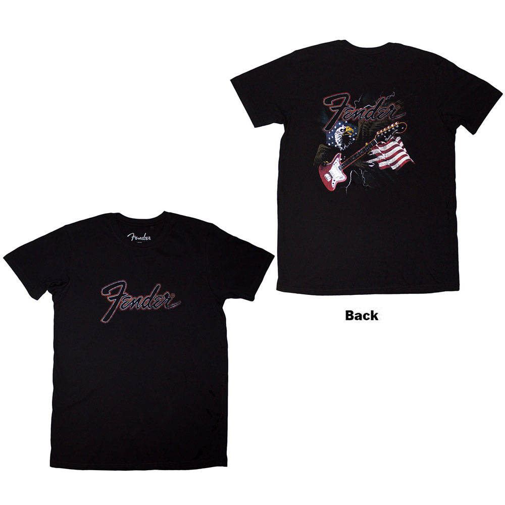 Tričko Fender - Eagle, Unisex,Čierna,XXL