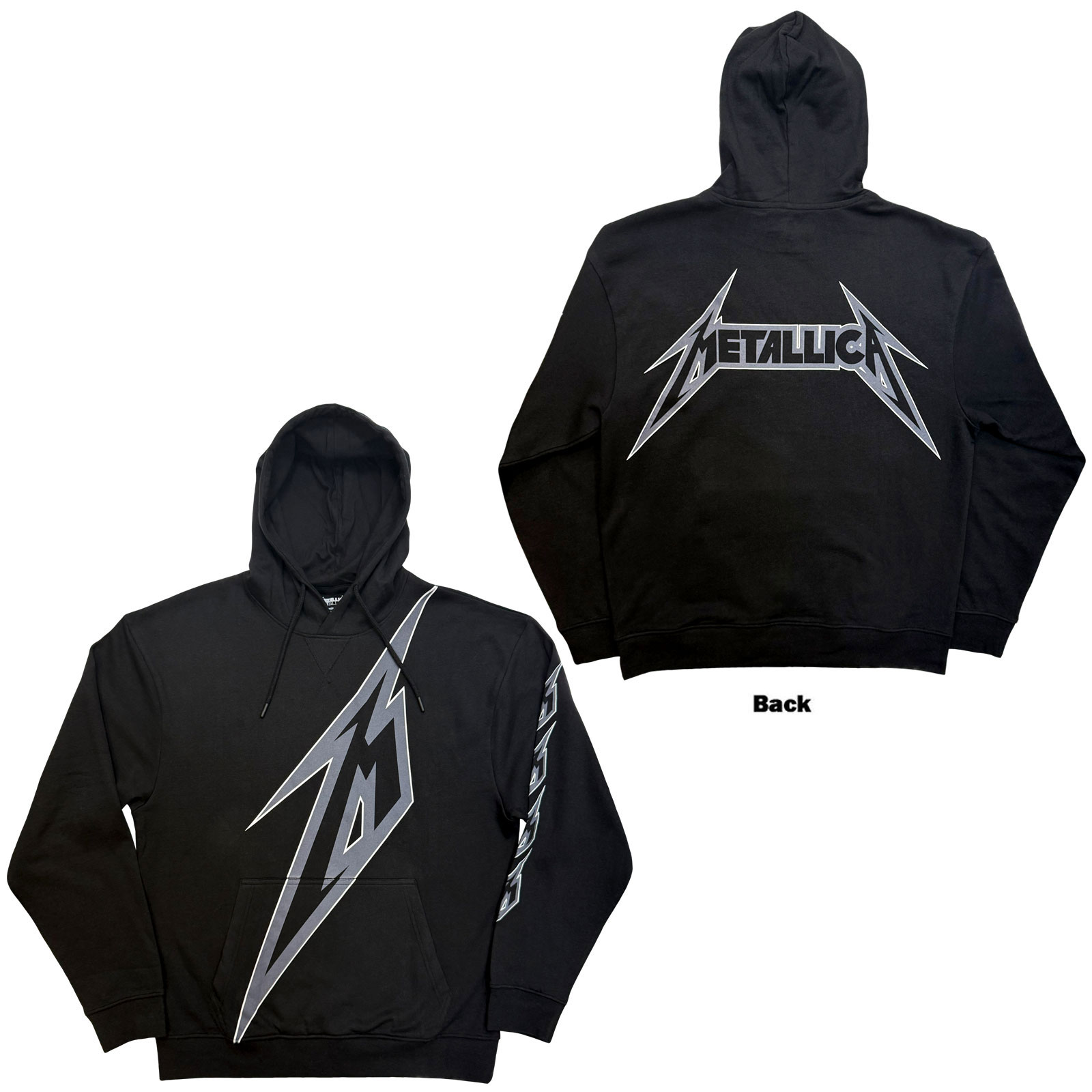 Mikina Metallica - M Bolt, Unisex,Čierna,XXL