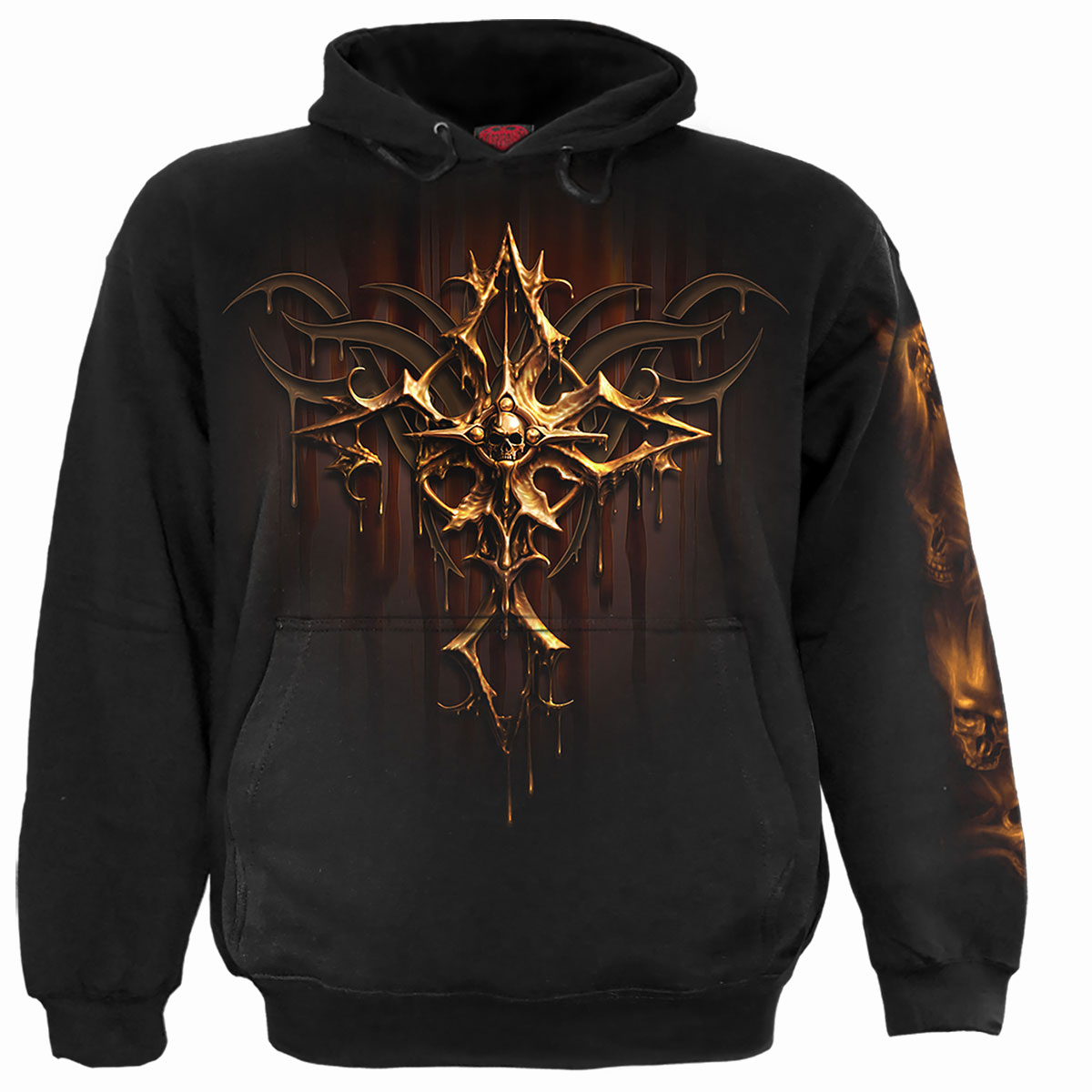 Mikina Spiral Stairs - Dripping Gold, Unisex,Čierna,S