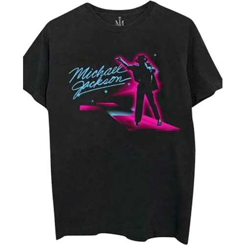 Tričko Michael Jackson - Neon, Unisex,Čierna,XXL