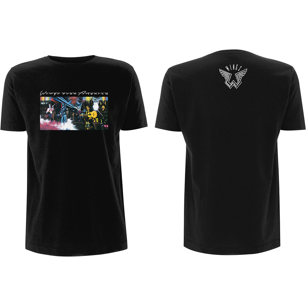 Tričko Paul McCartney - Wings Over America, Unisex,Čierna,XL