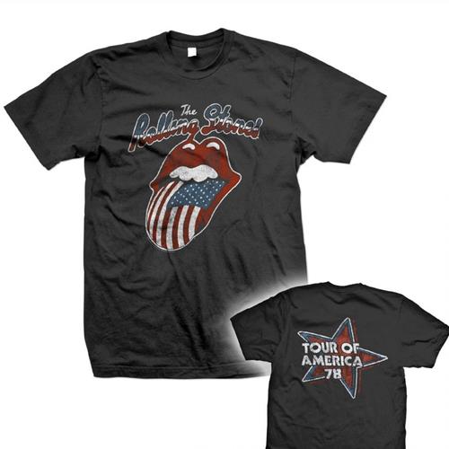 Tričko The Rolling Stones - Tour of America 78, Unisex,Čierna,XL
