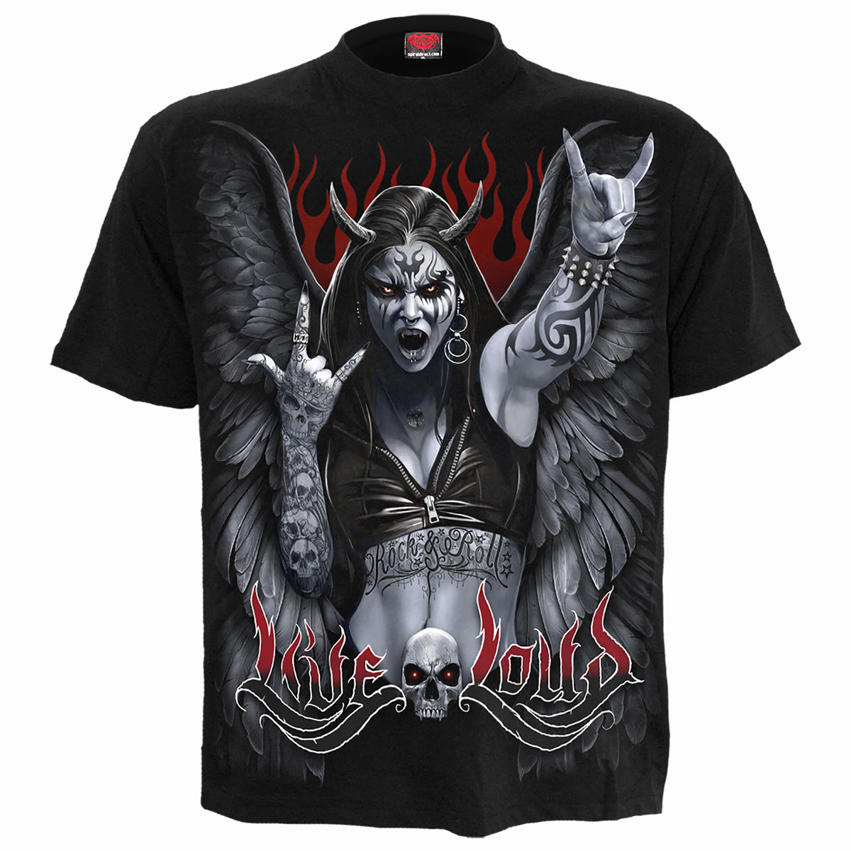 Tričko Spiral Stairs - Rock Loud, Unisex,Čierna,XXL