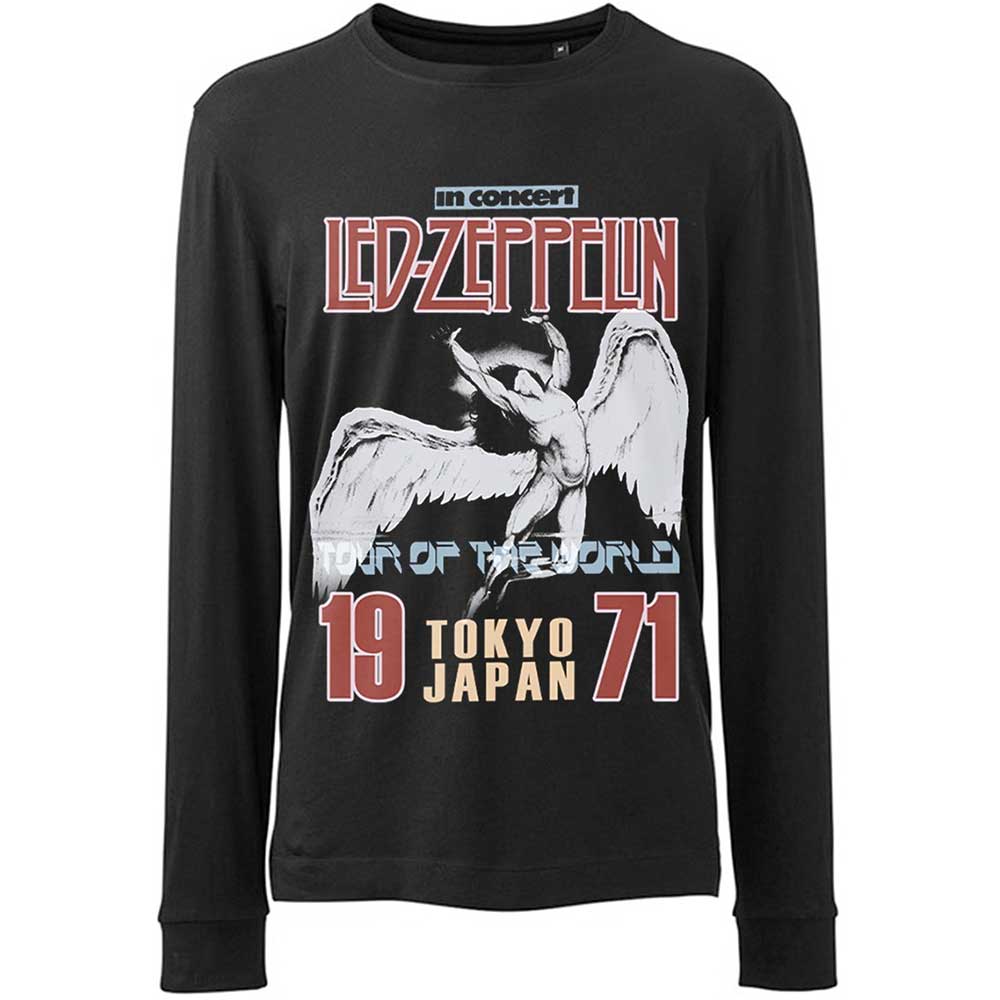 Tričko s dlhým rukávom Led Zeppelin - Japanese Icarus, Unisex,Čierna,XXL