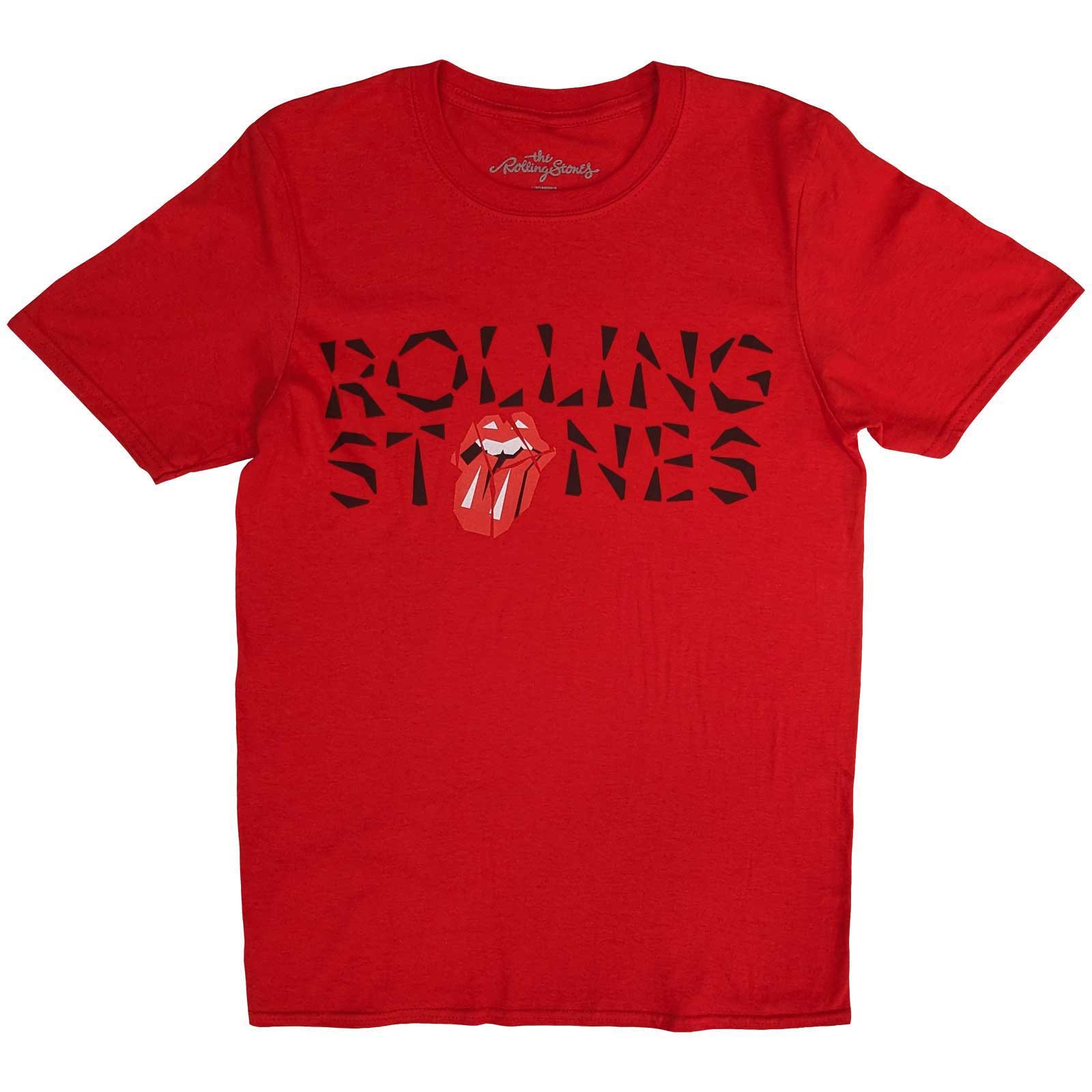 Tričko The Rolling Stones - Hackney Diamonds Shard Logo, Unisex,Červená,XXL