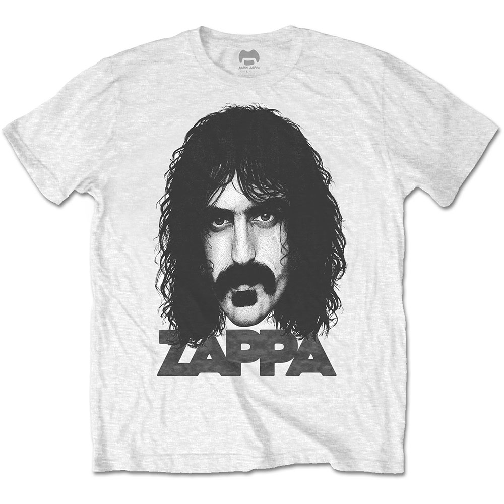 Tričko Frank Zappa - Big Face, Unisex,Biela,XXL