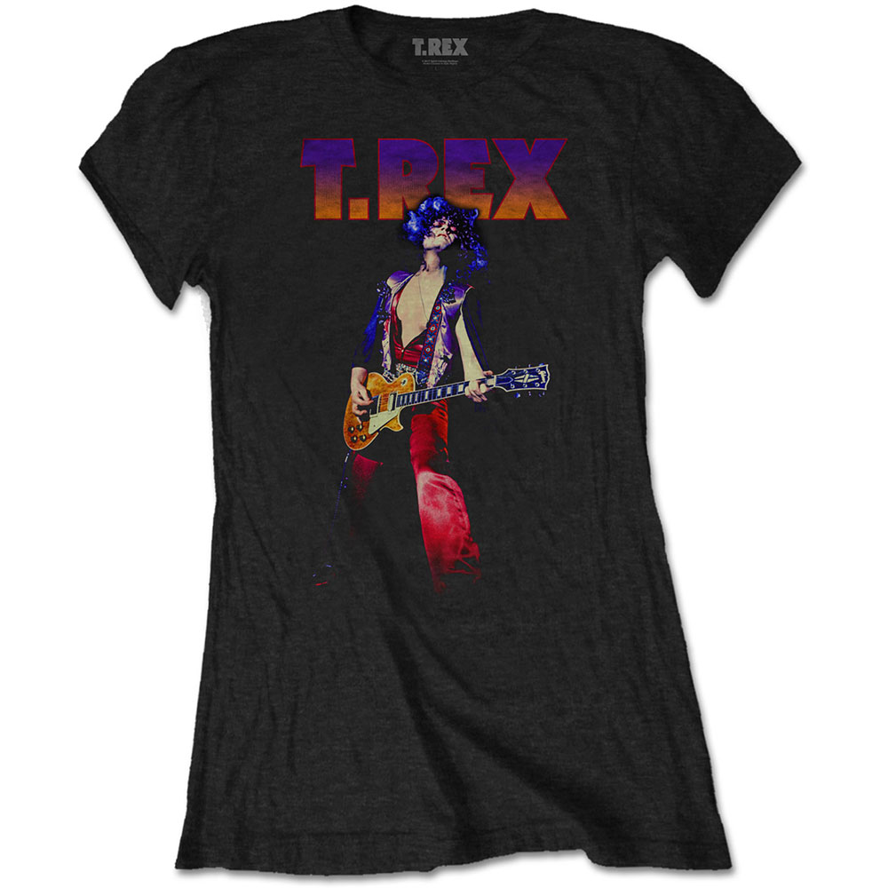 Tričko T. Rex - Rockin', Žena,Čierna,XS