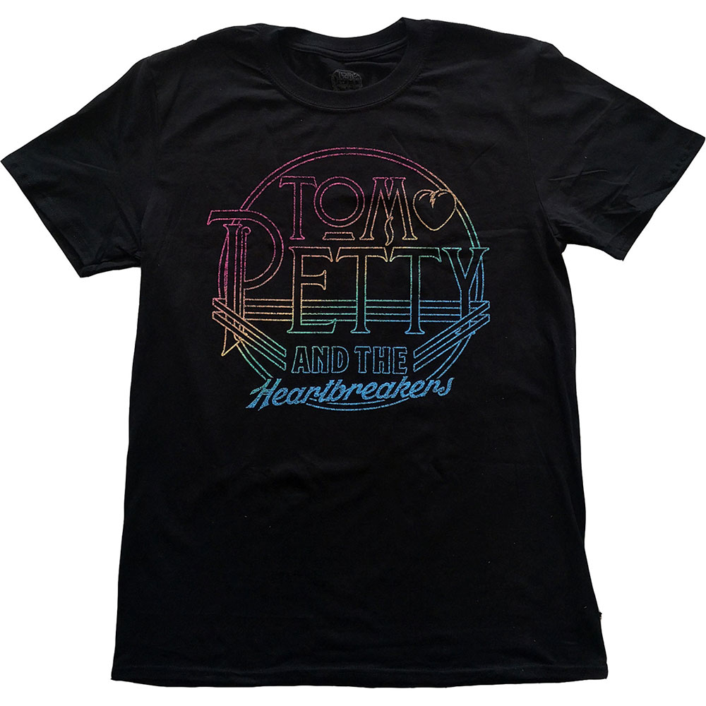 Tričko Tom Petty & The Heartbreakers - Circle Logo, Unisex,Čierna,XXL
