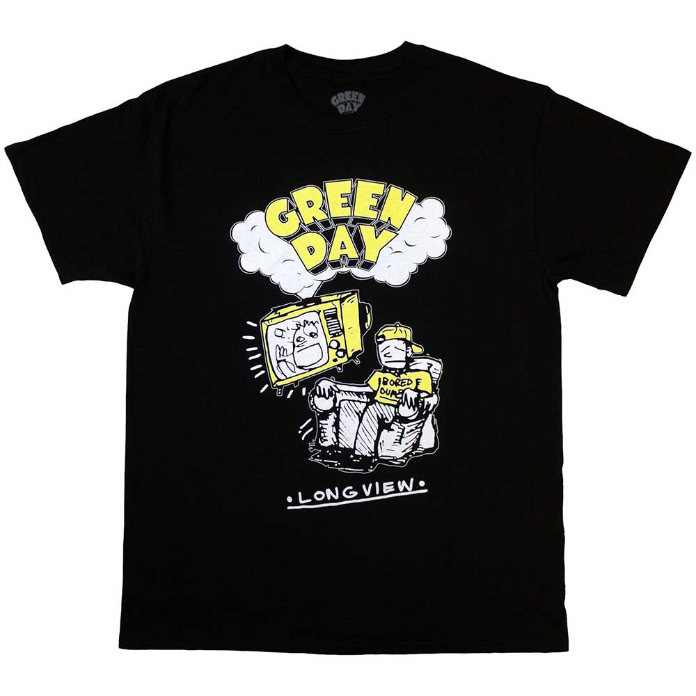 Tričko Green Day - Longview Doodle, Unisex,Čierna,XL