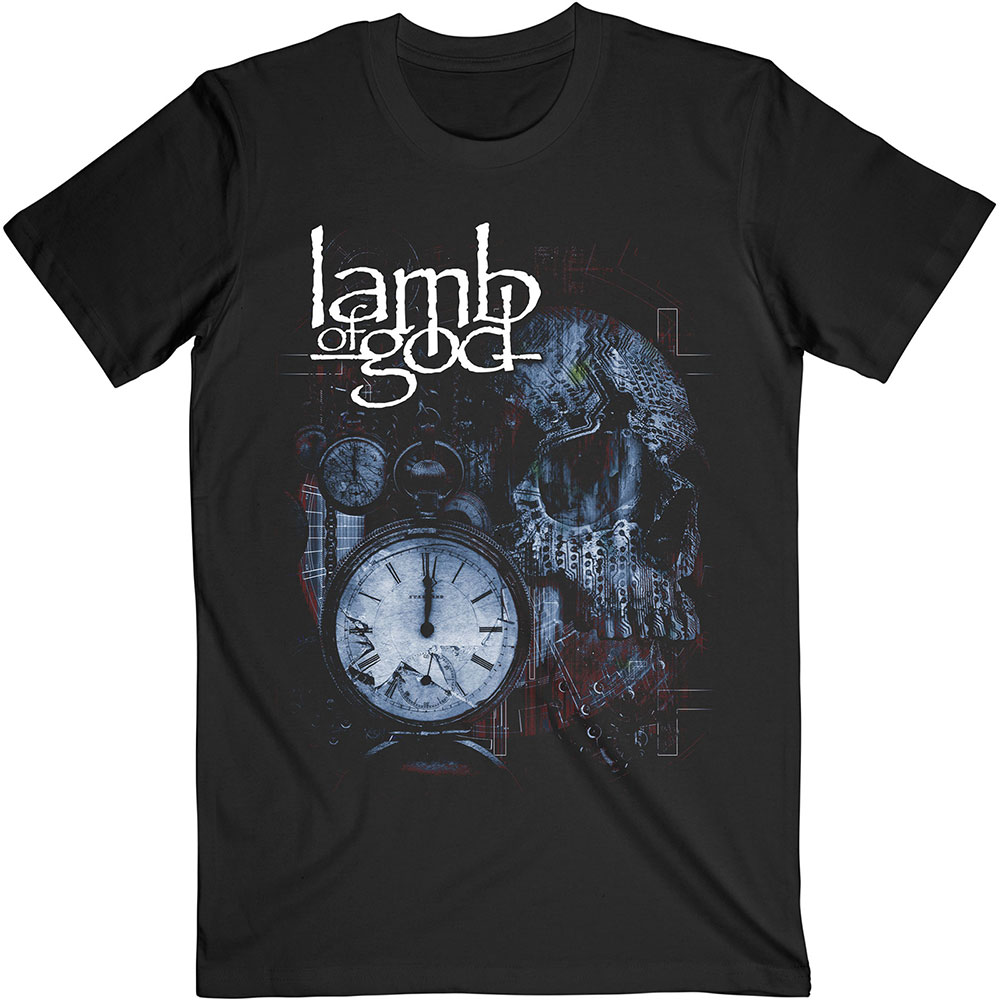 Tričko Lamb of God - Circuitry Skull Recolor, Unisex,Čierna,XXL