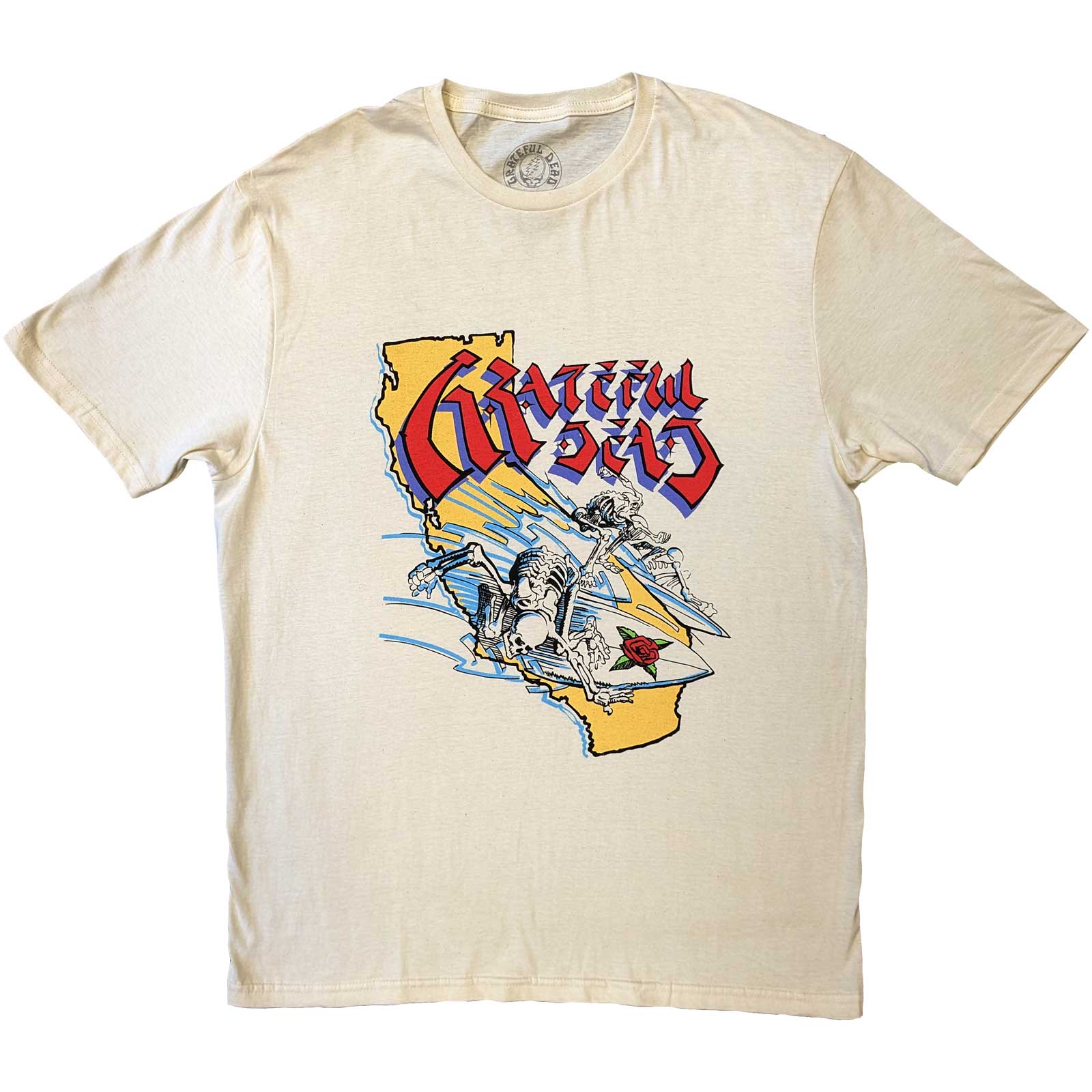 Tričko Grateful Dead - California, Unisex,Natural,XXL