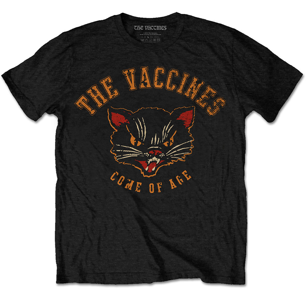 Tričko The Vaccines - Cat, Unisex,Čierna,XXL