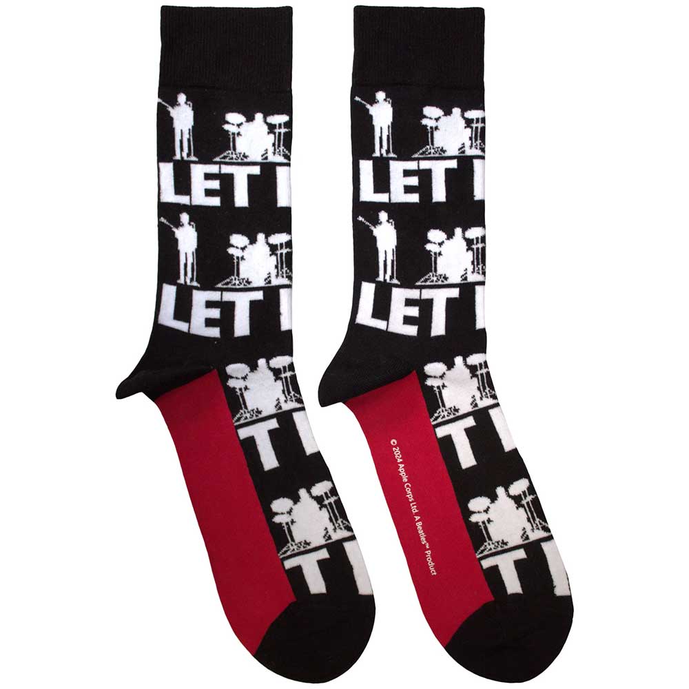 Ponožky The Beatles - Let It Be Silhouettes Repeat, Unisex,Čierna,UK 7 - 11